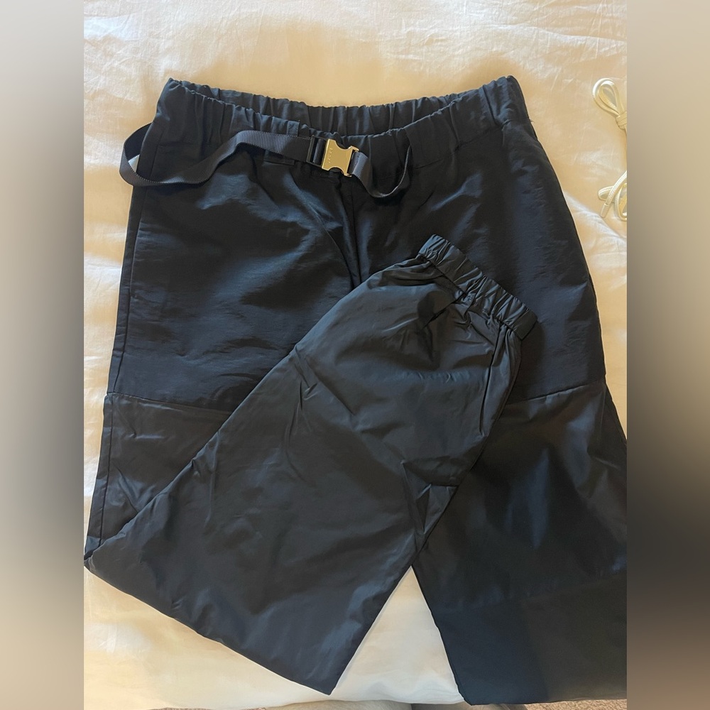 Sacai Black Sweatpants with Elastic Waistband and Relaxed Fit